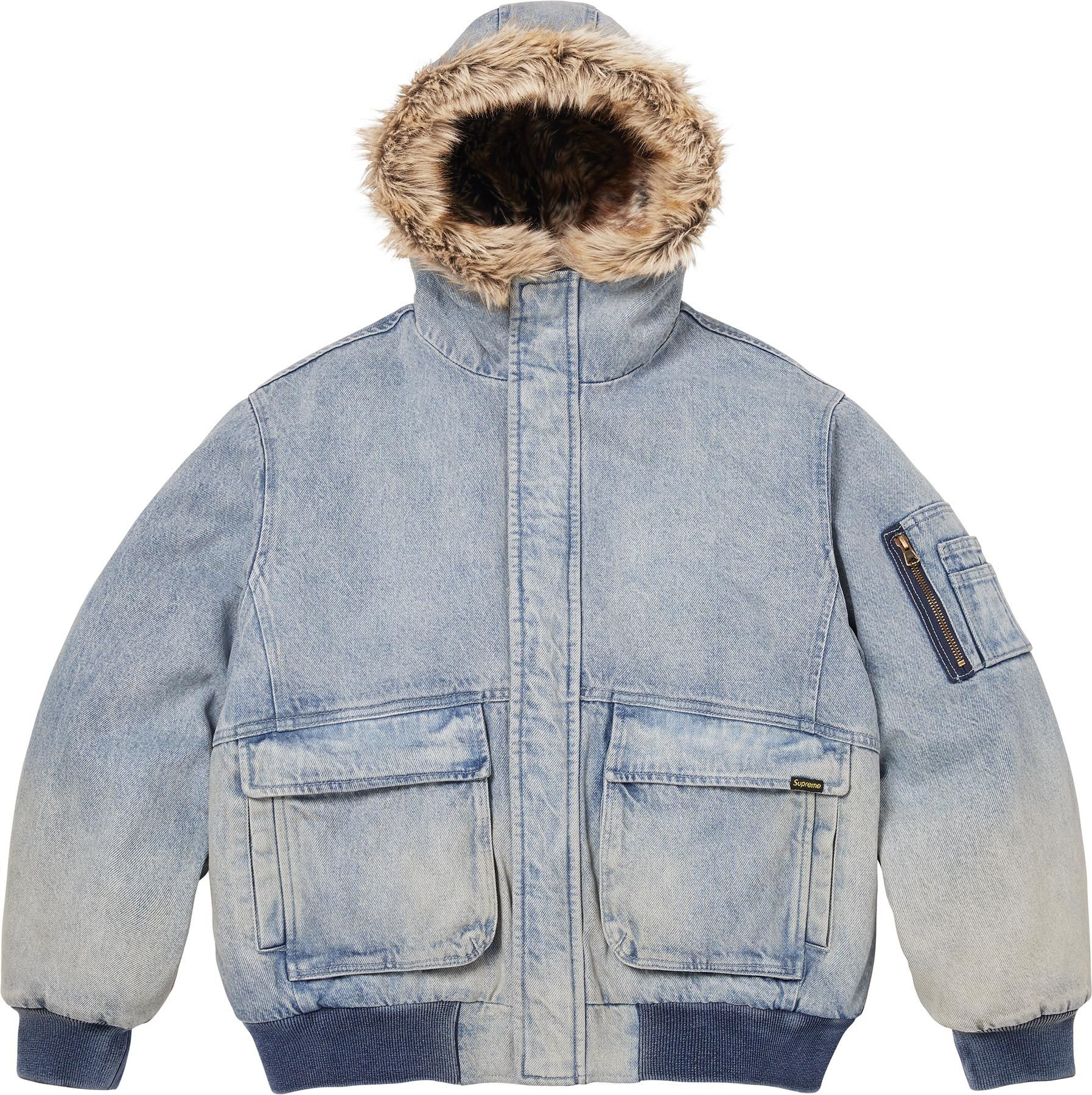 Reversible Faux Fur Hooded Work Jacket view 54